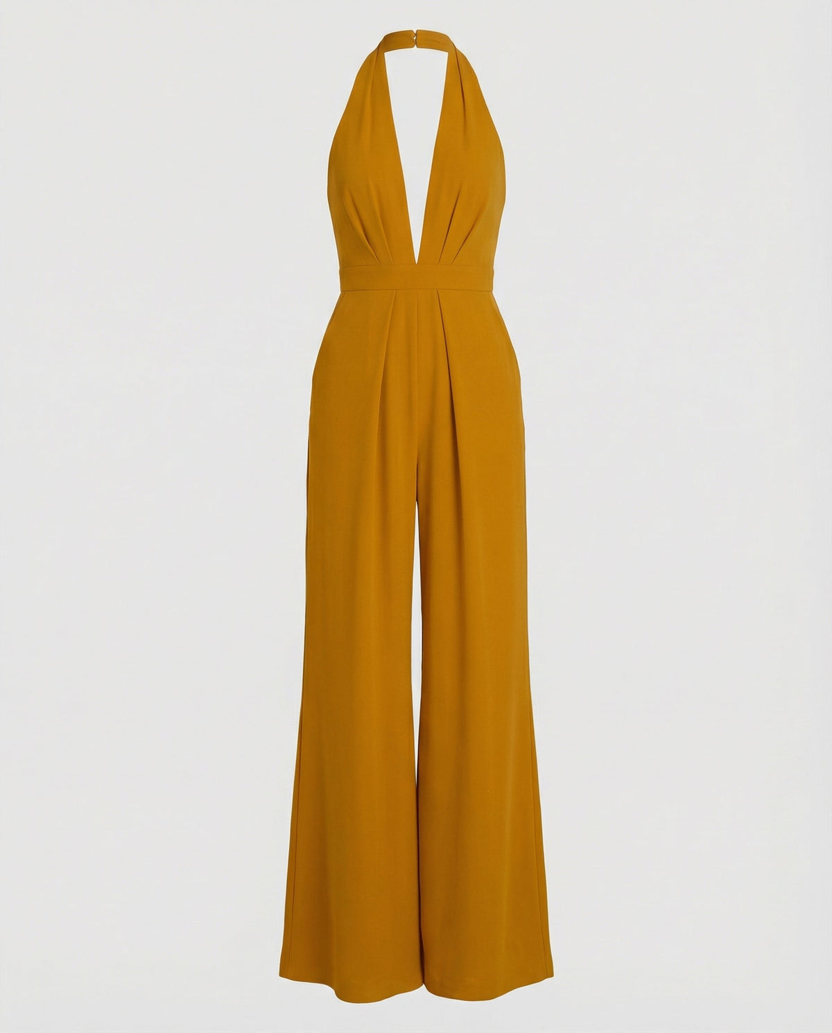 Stalluxe | Eleganter Damen Lang-Jumpsuit Gelb
