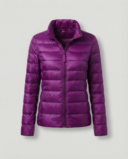 Stalluxe | Ultraleichte Daunenjacke Damen Lila Ständer