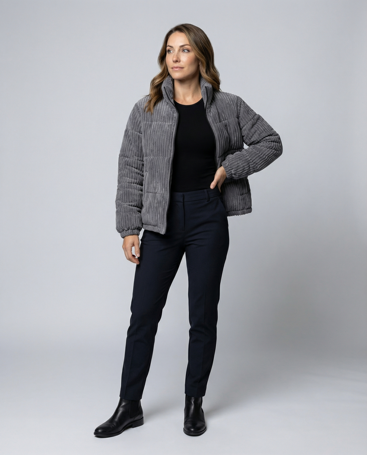 Stalluxe | Weiche Warme Cordjacke