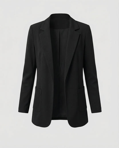 Damen Slim-Fit Blazer Schwarz
