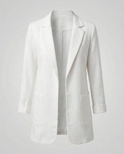 Damen Slim-Fit Blazer Weiß