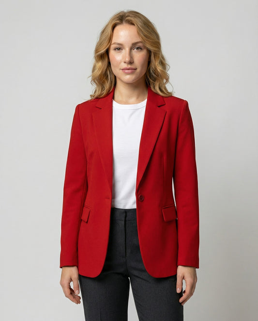 Eleganter Business Blazer Damen Rot
