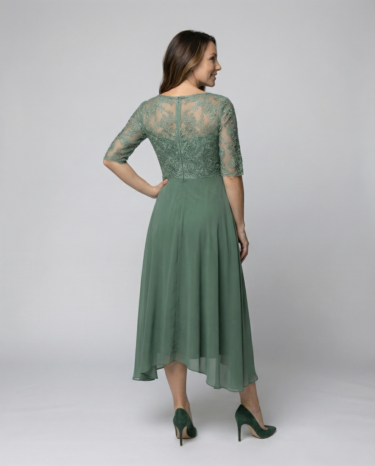 Stalluxe | Luftiges Elegantes Midi Kleid