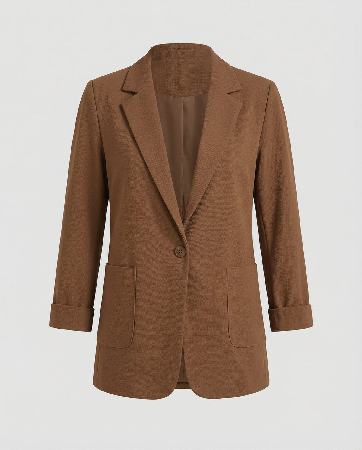 Damen Slim-Fit Blazer Braun