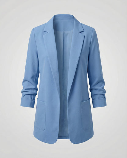Damen Slim-Fit Blazer Blau