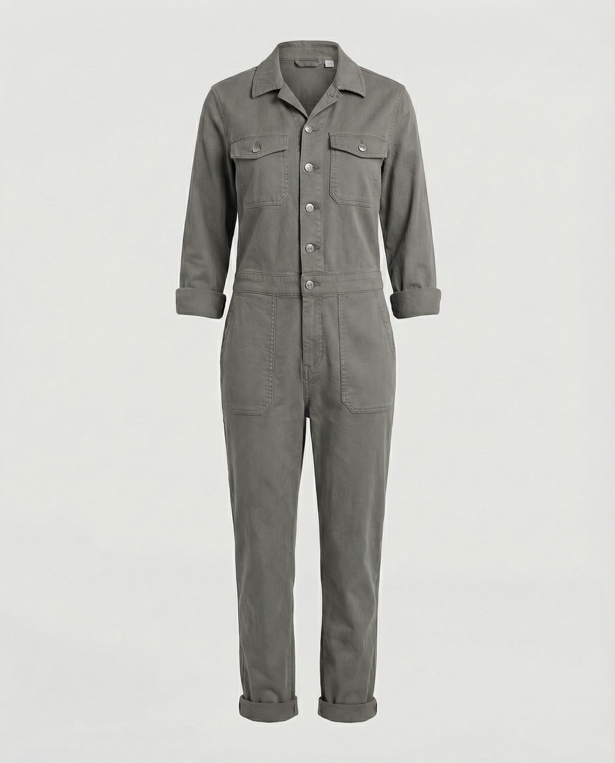 Stalluxe | Lässiger Utility Jumpsuit Damen Grau