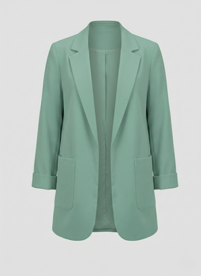 Damen Slim-Fit Blazer Grün